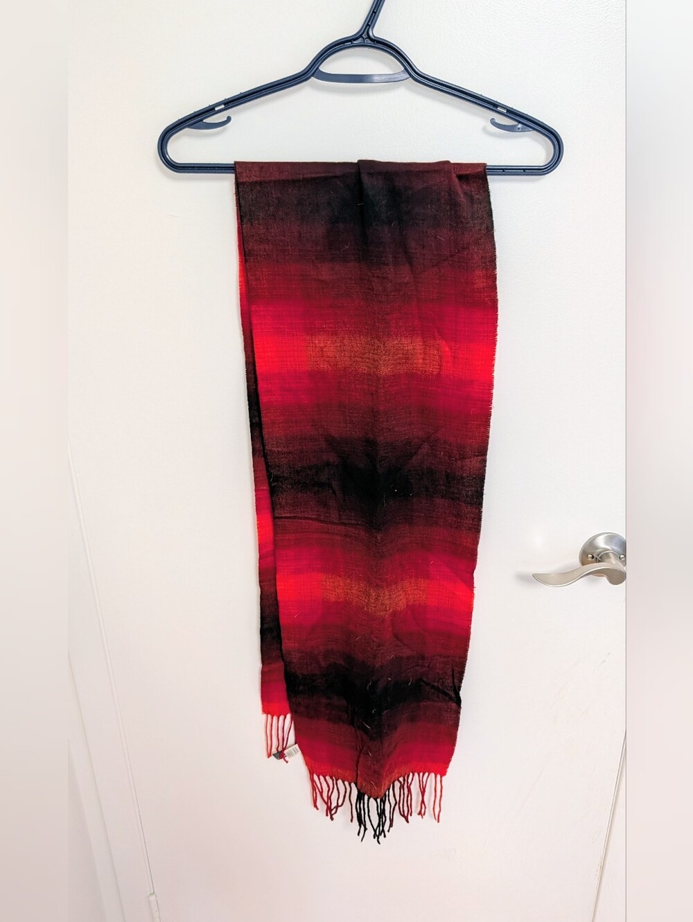 Brand New Roots Red and Black Plaid Scarf